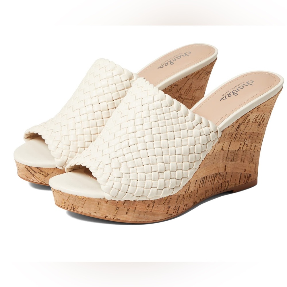 Charles By Charles David Cream Woven Mules